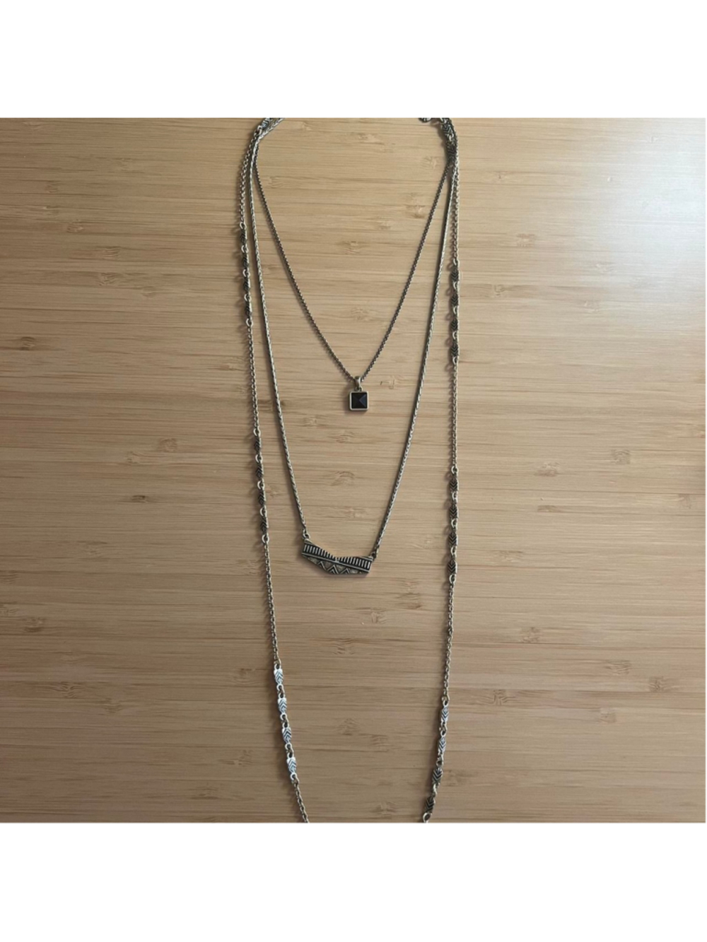 Lucky brand gold multi-layered necklace